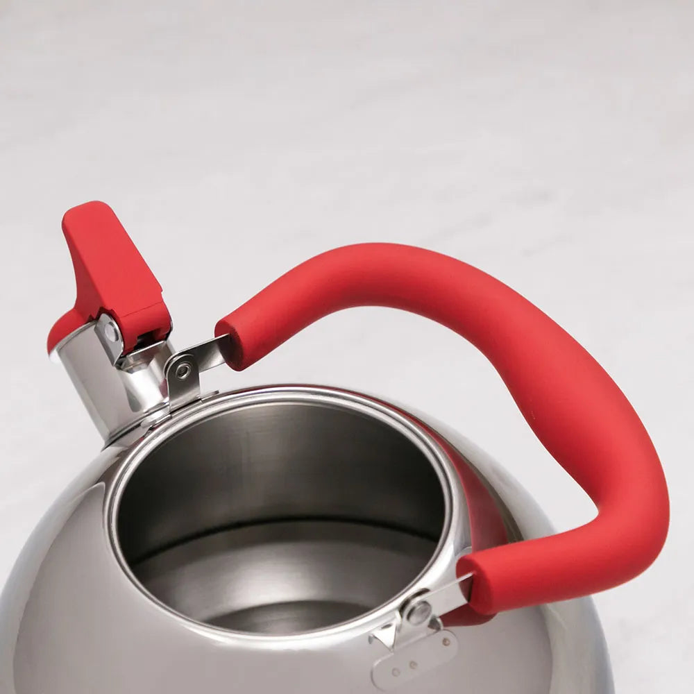 Chaleira Inox 2,2l com Alça Vermelha - Ana Maria Braga