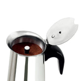 Cafeteira Italiana 9 Cafés Tradicional Inox - Meridional