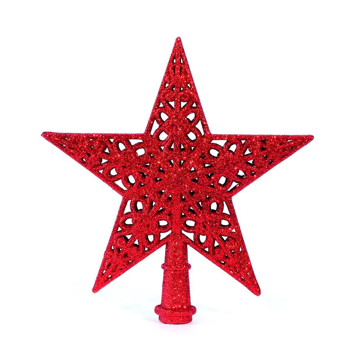 Ponteira Estrela Arabesco 21cm Vermelha - Magizi