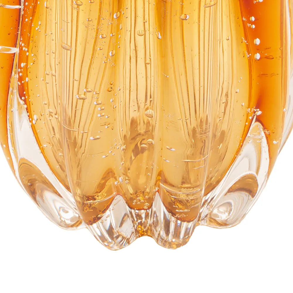 Vaso de Vidro Italy 15cm Âmbar - Lyor