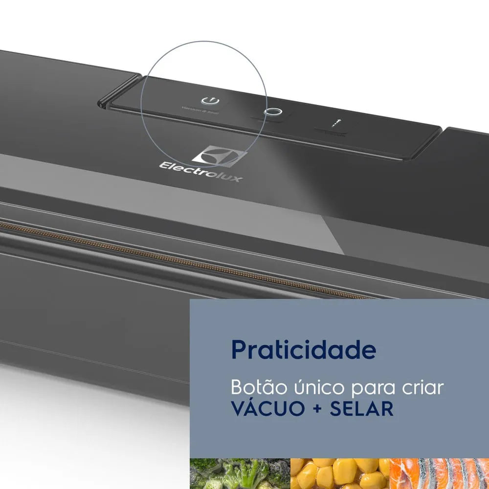 Seladora à vácuo Electrolux portátil Cinza Silenciosa 127V-220V