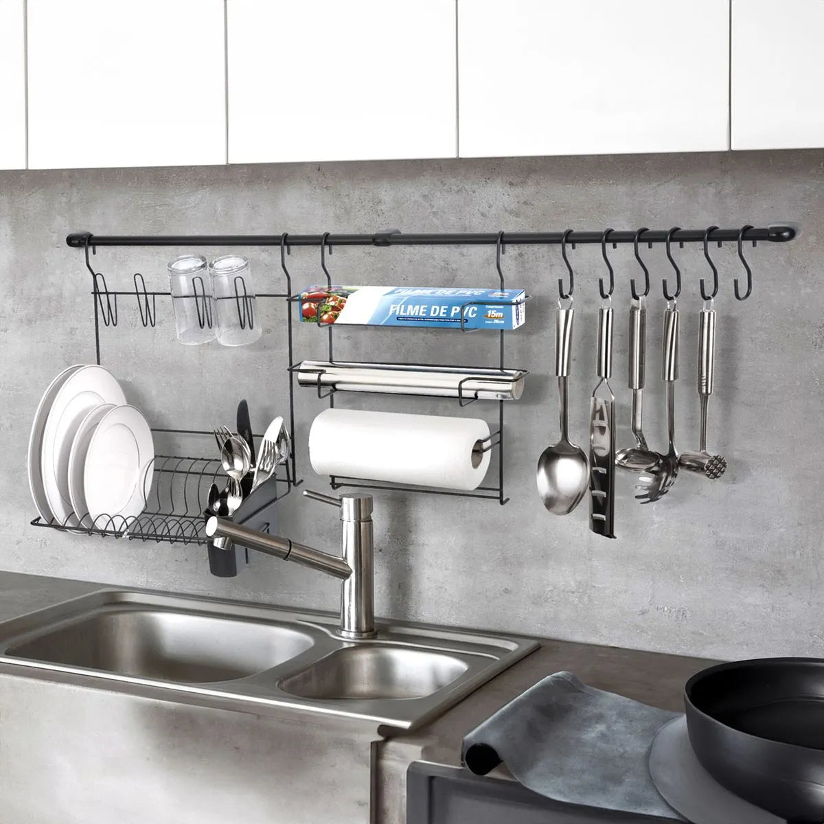 Suporte para Cozinha Cook Home Black - Arthi